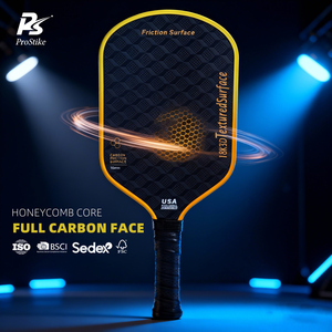 Raquette de pickleball Ksitig Clod Cut Black 10,5 mm d'épaisseur, durable, pour compétition, en fibre de carbone 3D 3K, motif offensif, 245 g, finition mate - Product Image 2