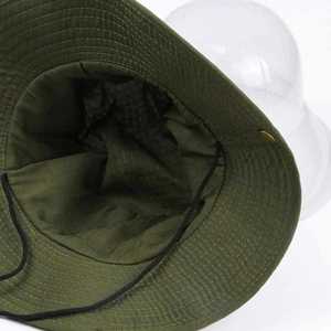 Wholesale High Quality Custom Logo New Fashion Wide Brim Windproof Rope Bucket Beach Mesh Sun Fishing Bonnie <b>Hat</b> <b>for</b> Men - Product Image 6