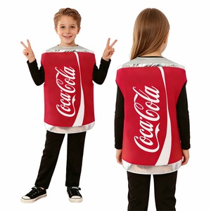 Disfraz Infantil de Coca-Cola para Halloween, Traje Rojo y Negro, Talla Mediana - Product Image 1