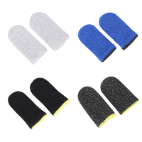 Fundas para Dedos de Fibra Conductora Ultrafinas, Transpirables y Resistentes al Sudor para Juegos de Teléfono Móvil, para Comer Pollo
