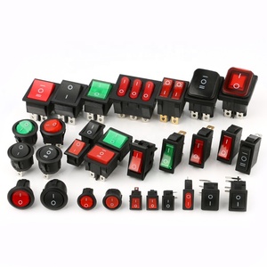 30.5mm * 25.5mm on off điện màu xanh lá cây Rocker chuyển kcd4 6A 250VAC dẫn Nút chuyển đổi 2 vị trí 4pin Rocker chuyển đổi - Product Image 5