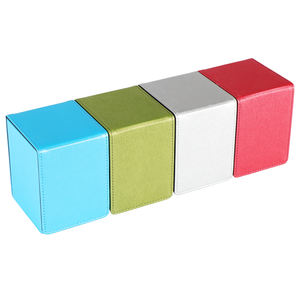 Boîte de rangement pour cartes en PU avec motif <span class=keywords><strong>Spiderman</strong></span> noir, facile à nettoyer, avec logo personnalisé, pour la collection et la protection des cartes - Product Image 1