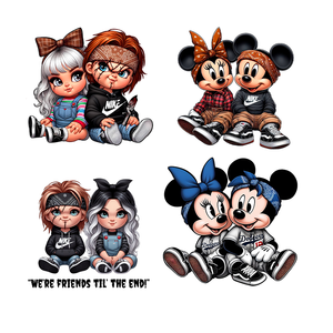 Desain grosir kustom stiker Transfer panas Transfer Dtf desain Suster desain Transfer panas Untuk kaus - Product Image 4