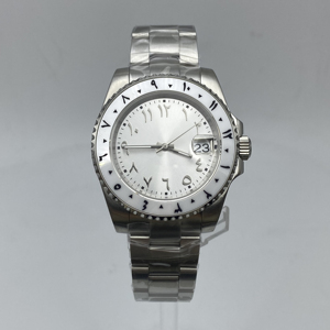 Orologio NH35 Arabia lente zaffiro 40mm quadrante orologi moda uomo impermeabile di lusso Design orologio da polso - Product Image 1