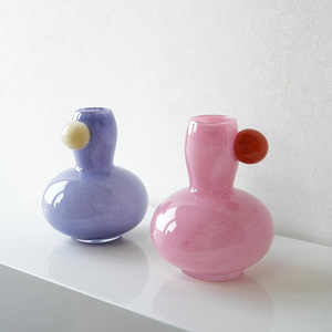 Vase <span class=keywords><strong>de</strong></span> table moderne en verre transparent effet champignon, finition craquelée, écologique, pour décoration intérieure, mariages et pot <span class=keywords><strong>de</strong></span> fleurs hydroponique - Product Image 6