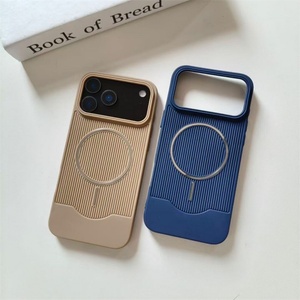 เคสโทรศัพท์มือถือลายทางแม่เหล็ก TPU สำหรับ iPhone 17 Air 15 Pro Max ลายทางแบบด้าน แฟชั่น ป้องกันการกระแทก - Product Image 2