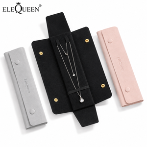 Bolsa de Joyería Portátil de Microfibra de Alta Gama para Collares y Pendientes, Bolsa de Almacenamiento para Anillos, Organizador de Joyas - Product Image 1