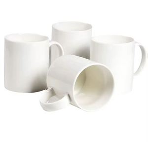 Lightweight <b>Bone</b> <b>China</b> Mugs Pure White Ceramic Cups for Coffee <b>Tea</b> Milk Custom Logo Printing Hotel Restaurant - Product Image 1