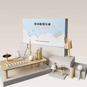 Juego de instrumentos de percusión Orff modernos de fábrica al por mayor, juego de instrumentos musicales de juguete de madera para bebés de 6 uds para niños pequeños - Product Image 5