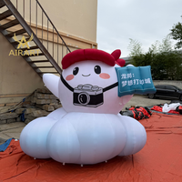 Décorations gonflables publicitaires et promotionnelles pour événements commerciaux, ballon gonflable en tissu Oxford en forme de personnage robotique
