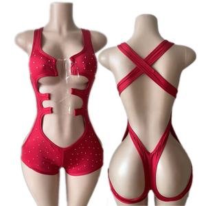 ملابس راقصات استعراضية نسائية مثيرة بالجملة من Ailangke مع سلاسل - Product Image 5