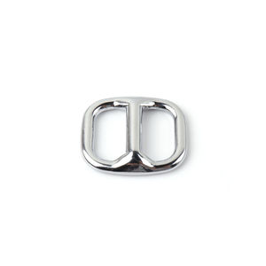 Wholesale Metal <b>Strap</b> Adjuster Buckle Double Bar Slide Buckle for Bags <b>Webbing</b> Pet Collar Hardware - Product Image 1
