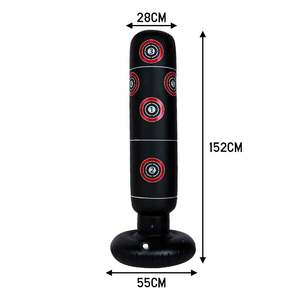 <span class=keywords><strong>Sac</strong></span> <span class=keywords><strong>de</strong></span> <span class=keywords><strong>frappe</strong></span> gonflable autoportant robuste pour le sport, en PVC, remplissable d'eau/sable, pour l'entraînement au kickboxing des enfants - Product Image 3