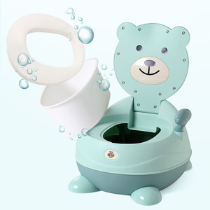 Baby <b>Potty</b> Seat Cover Disposable Plastic Bag Cartoon Design For Children <b>Training</b> Blue Color PP Material - Product Image 2