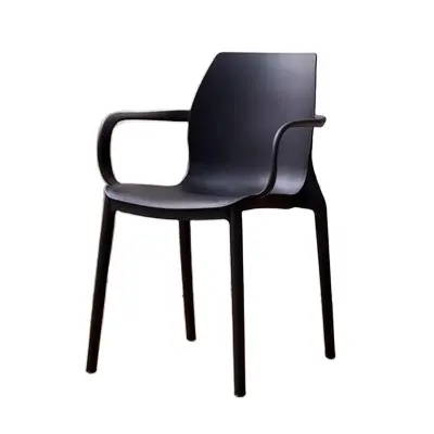 Nordic Thicke ned Plastic Dining Chairs Modische Haushalts verhandlungen Adult Dining Table Chairs mit Kunststoff-Rückenlehnen