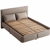 2025 Neuankömmling Custom Bett rahmen Full Size Plattform Holz Doppelbett rahmen King Size Queen gepolsterter Bett rahmen