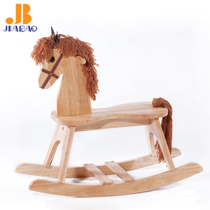 Jiabao troyano madera maciza hobbyhorse caballo mecedora para niños mano pulido muebles - Product Image 1