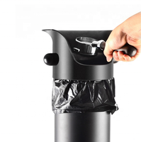 Knockbox absorbant de style Barista au sol commercial avec base antidérapante amovible, poubelle de collecte de mouture de café