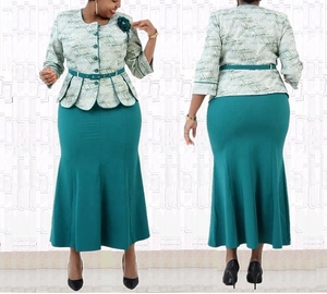 Plus Size <strong>Turkey</strong> Style Office Ladies Dress - Product Image 4