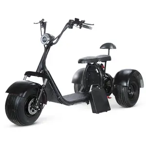 2023 Hot Sale Adult 3 Wheel Motorized Scooter/ Mini Electric Scooter Fat Tyre Trycle Citycoco Wholesale From Factory Cheap Price