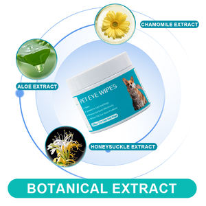 Atacado Pet Supplies Hypoallergenic Pet Eye <span class=keywords><strong>Wipes</strong></span> Remoção de mancha de lágrima para gatos e cães 100 Pcs por pacote - Product Image 3