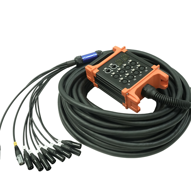 ODM Factory Professional 2 CH RJ45+8 CH XLR-Male to Famale Xlr Snake Cable