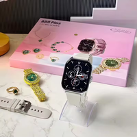 Montre intelligente de luxe A89plus 2024 Collier Boucles d'oreilles Bracelet Anneau A58 a68 a89 plus combo A68plus A58plus Smartwatch pour dames