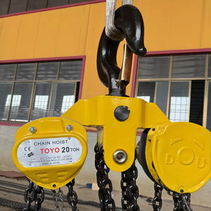 Palan à chaîne manuel NO TOYO 20 tonnes * 10 mètres bloc de chaîne japonais d'origine meilleure qualité - Product Image 1