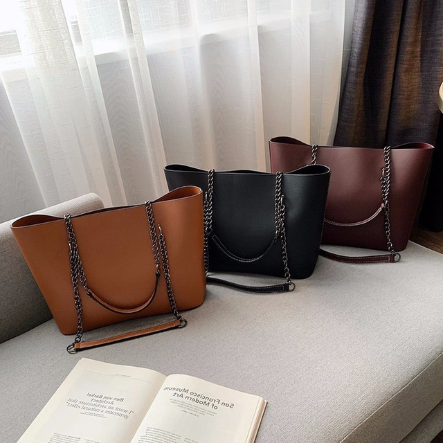 High Quality Women PU Leather Luxury Designer Phone Bag Large Capacity Solid Color Phone Bag Vintage Shopping Commuting Bag