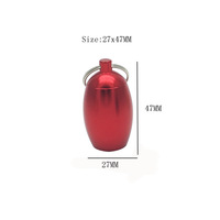 Bouteille de médecine ovale scellée porte-clés cabine médecine peut porte-clés en forme d'oeuf étanche cintre bouchon d'oreille boîte de rangement porte-clés
