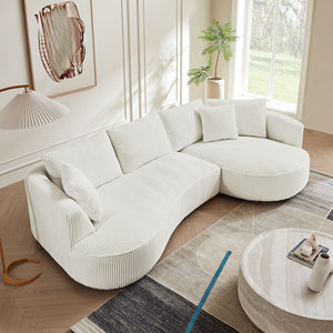 Fully Customizable Corduroy Compressed Pet-Friendly Teddy Convertible <b>Bed</b> Set for Hotels Living Rooms Modular Sectional <b>Sofa</b> - Product Image 3