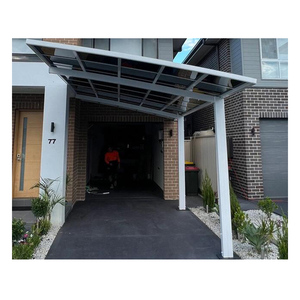 Недорогие алюминиевые конструкции, Современные одноместные и двухместные автомобильные укрытия, гараж для общественной парковки - Product Image 4