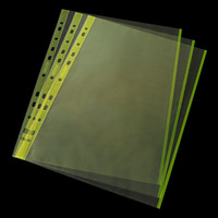Pochette de classement A4 double face en plastique PP avec pochette pour organiser les documents
