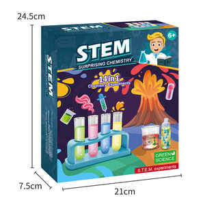Ensemble de jouets scientifiques pour enfants 14 en 1 jouets scientifiques éducatifs bricolage STEM jouets éducatifs expériences de laboratoire - Product Image 2