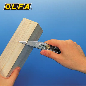 Cuchillo Artesanal Olfa con Hoja de 50 mm y Punta de 45 Grados, Herramienta de Corte Multiusos - Product Image 1