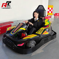 Go Kart Eléctrico Profesional de Carreras para Niños y Adultos, Uso en Exteriores, con Temporizador, Velocidad Máxima de 40 km/h, Control Remoto, Motor Hub
