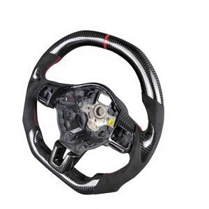Volant sport en fibre de carbone forgée et cuir avec LED pour Volkswagen Golf 6 GTI GTD R 2009-2016 <span class=keywords><strong>Polo</strong></span> GTI Tiguan Passat - Product Image 5