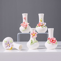 Vase de table en céramique créatif au design Art Déco Pingouin, petit ornement pour salon, décoration de bureau, fleurs fraîches, hydroponique