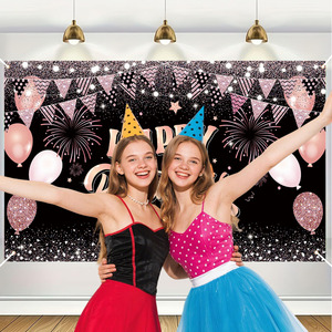 <span class=keywords><strong>Joyeux</strong></span> <span class=keywords><strong>anniversaire</strong></span> toile de fond bannière signe affiche grand tissu paillettes ballon signe <span class=keywords><strong>anniversaire</strong></span> Photo toile de fond pour la fête d'<span class=keywords><strong>anniversaire</strong></span> décor - Product Image 2