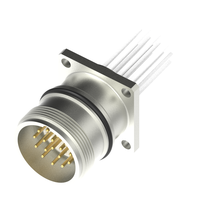 Marvtech M12 D code femelle connecteur de prise à angle droit à montage arrière avec blindage et angle IP67