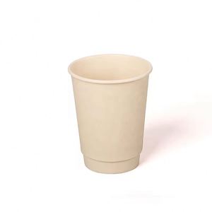 Gobelets à café et à thé biodégradables écologiques de 12 oz, logo personnalisé, vente en gros avec étiquette privée pour les boissons chaudes et froides - Product Image 4