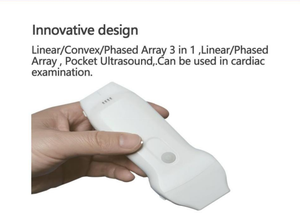 Sonde Doppler couleur sans fil DMU99 Wifi, échographe vétérinaire, sonde à ultrasons double cardiaque + linéaire pour usage humain et vétérinaire - Product Image 3