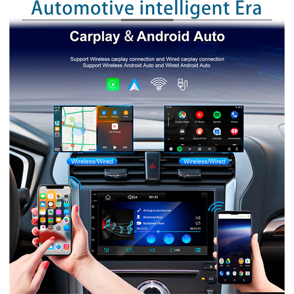 7-Inch Android System 8163 Car Radio GPS with Built-in CarPlay
