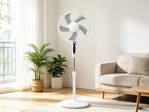 Ventilateur sur pied mécanique pour usage commercial et domestique, interrupteur 4 vitesses, pales robustes de 16-18 pouces, moteur robuste, léger pour atelier - Product Image 6