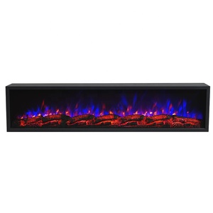 Cheminée électrique d'insertion de 60 pouces sans chaleur <span class=keywords><strong>avec</strong></span> trois flammes de couleur - Product Image 4