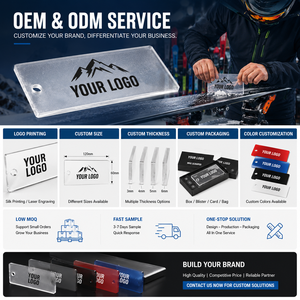 Grattoir à cire acrylique professionnel pour le décapage de la cire des skis et des snowboards, fabricant OEM - Product Image 2