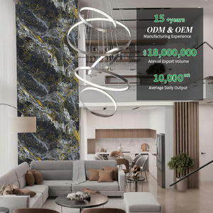 厂家直销价格 室内装饰 SPC 石塑 3mm UV PVC 墙板 UV 涂层 PVC 大理石板 - Product Image 6