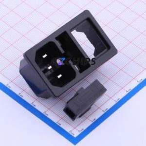 S-03F-12S-4-2.0 AC Power Connector Connector IEC 320-C14 1 3 Panel Mount - Product Image 1