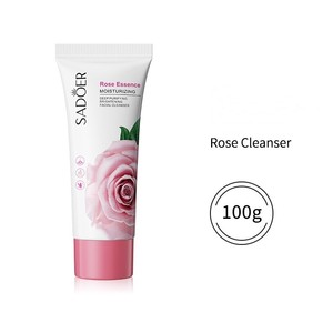 Nettoyant hydratant éclaircissant à la fleur de rose Nettoyant exfoliant pour enlever les taches brunes, <span class=keywords><strong>Mousse</strong></span> nettoyante biologique pour le visage - Product Image 1