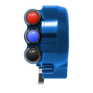 Cache de commande d'accélérateur avec interrupteur de guidon intégré pour Aprilia (Bleu) - Product Image 1